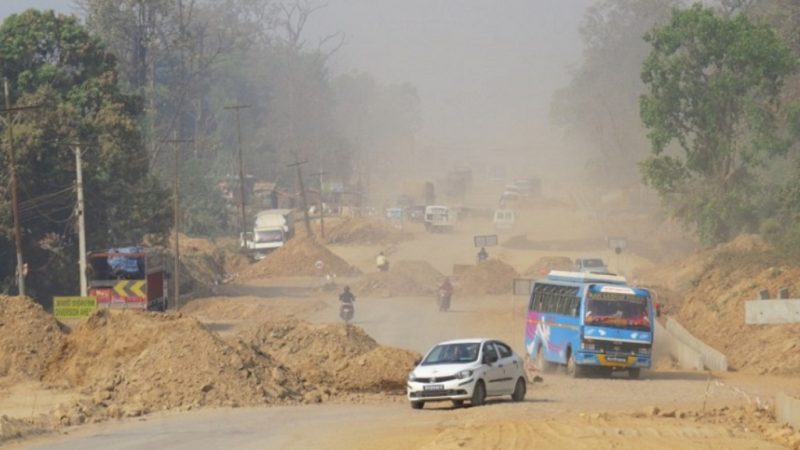 बुटवल–नारायणगढ सडक विस्तारको काम सुस्त हुँदा यात्रुलाई सास्ती