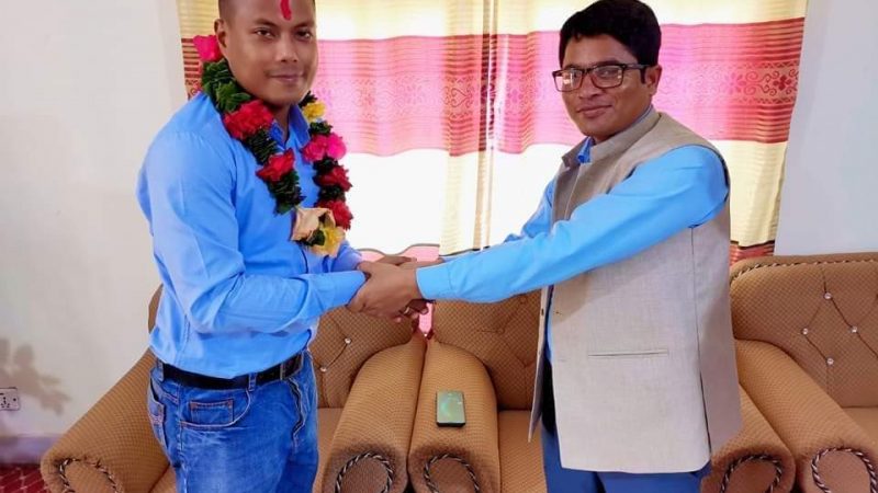 गढवामा नयाँ प्रमुख प्रशासकीय अधिकृत आशिष चौधरीलाई स्वागत