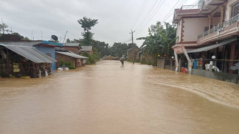 दाङका झन्डै ३ हजार घर डुबानमा, २ सय ३ वटा भत्किए