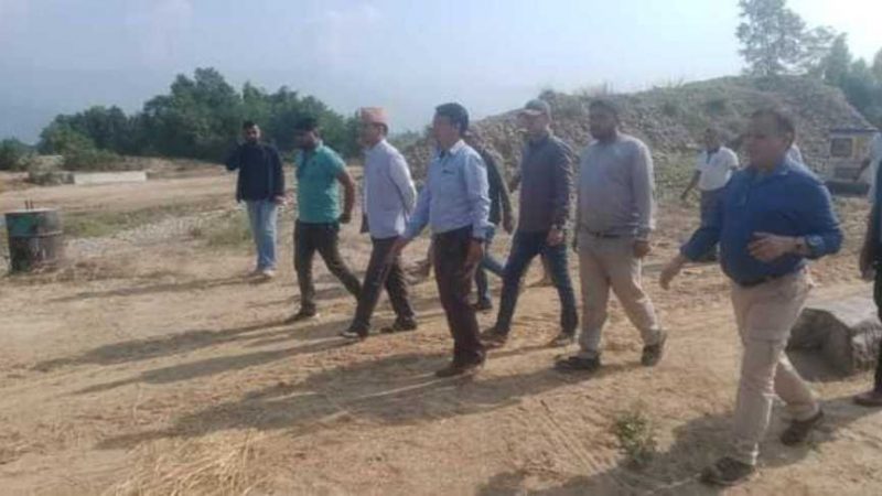 लुम्बिनी प्रदेशका मुख्यमन्त्री केसीद्धारा बाढी प्रभावित क्षेत्रकाे स्थलगत अवलाेकन