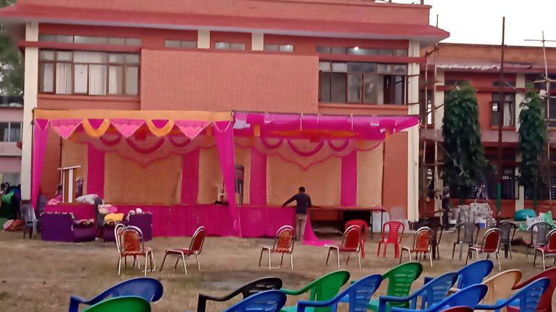 दाङको देउखुरीमा भोली राष्ट्रिय झण्डा फहराएर प्रदेश राजधानीको उद्घाटन गरिदै, कार्यक्रमको तयारी पुरा