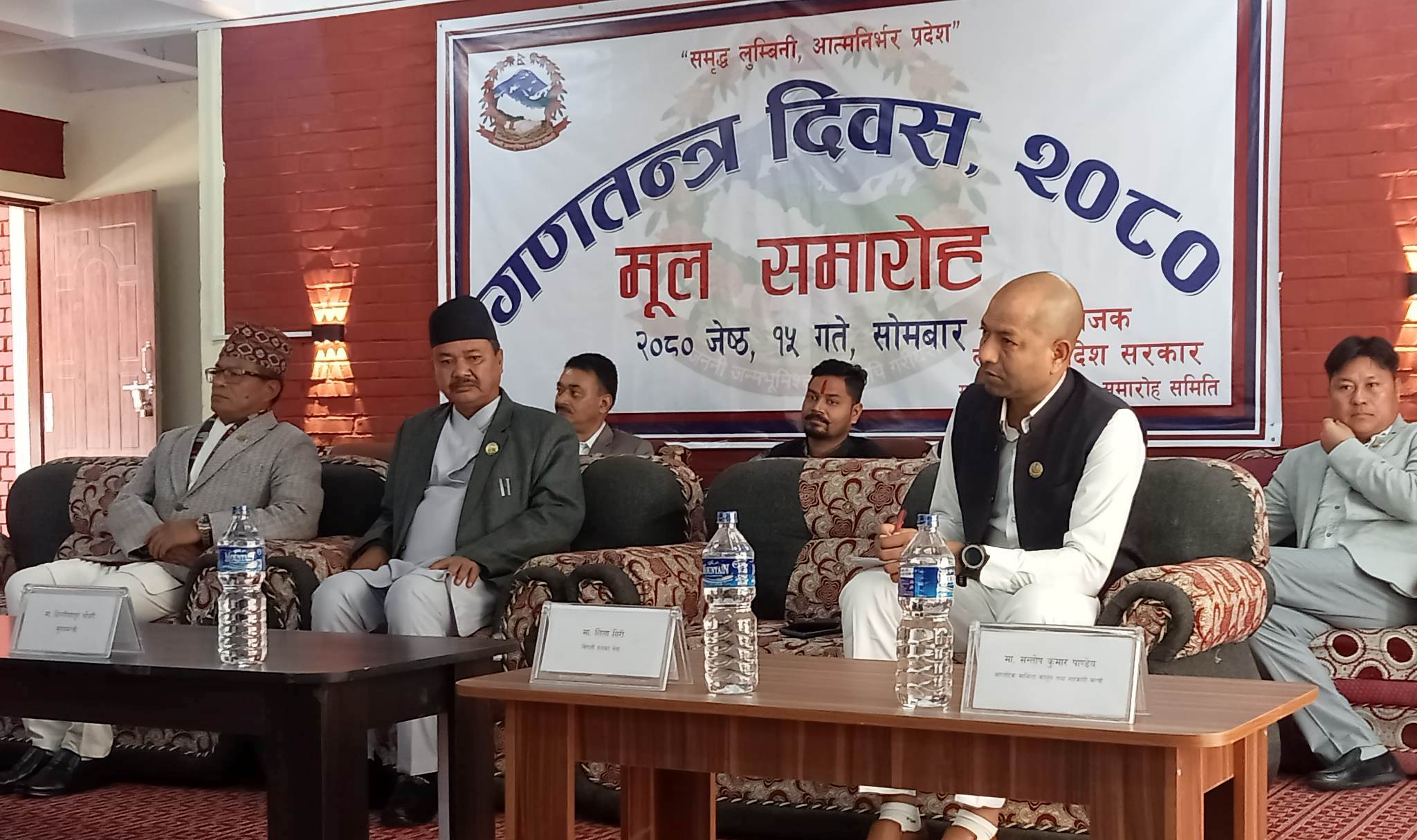 लुम्बिनीमा गणतन्त्र दिवस : पूर्ण अधिकार नआउँदा चुनौती थपिएको छ : मुख्यमन्त्री चौधरी