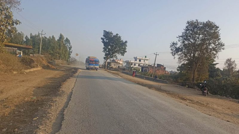 दाङको घोराही-तुलसीपुर चारलेन सडक मर्मत कार्य शुरु