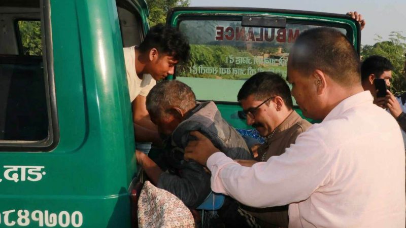 युवा नेता बसन्तराज शर्मा र असई ओमबहादुर पछाईकाे सहयोगमा  १ जना बेसहारा मानवकाे उद्वार