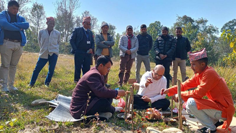 राप्तीमा विद्युत सब-स्टेसनको शिलान्यास : गाउँपालिका पूर्णरुपमा विद्युतीकरण हुने