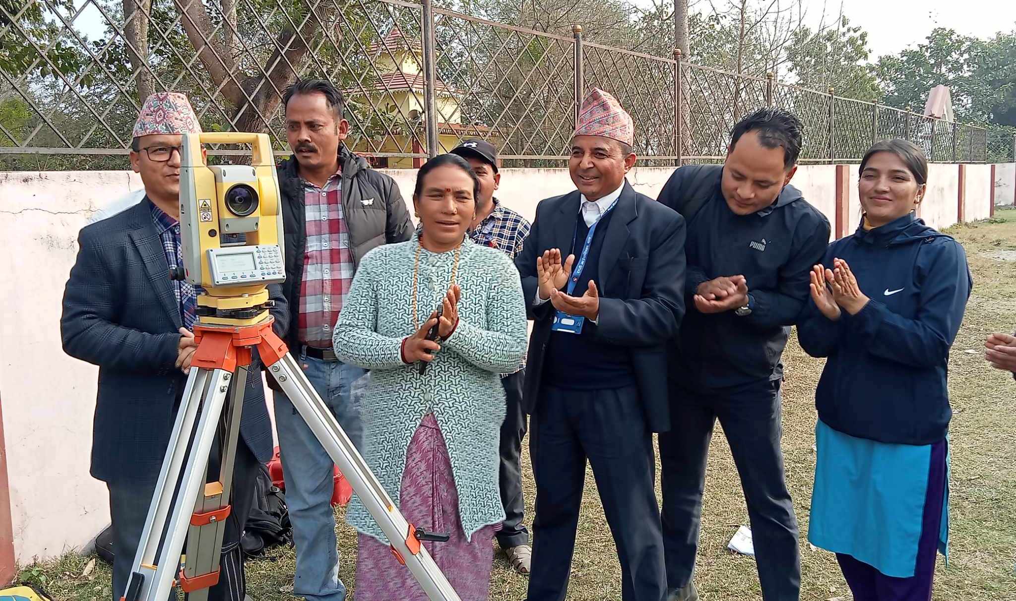 राप्ती गाउँपालिका वडा नं. ६ मा जग्गाको नाप नक्सा कार्य सुरु