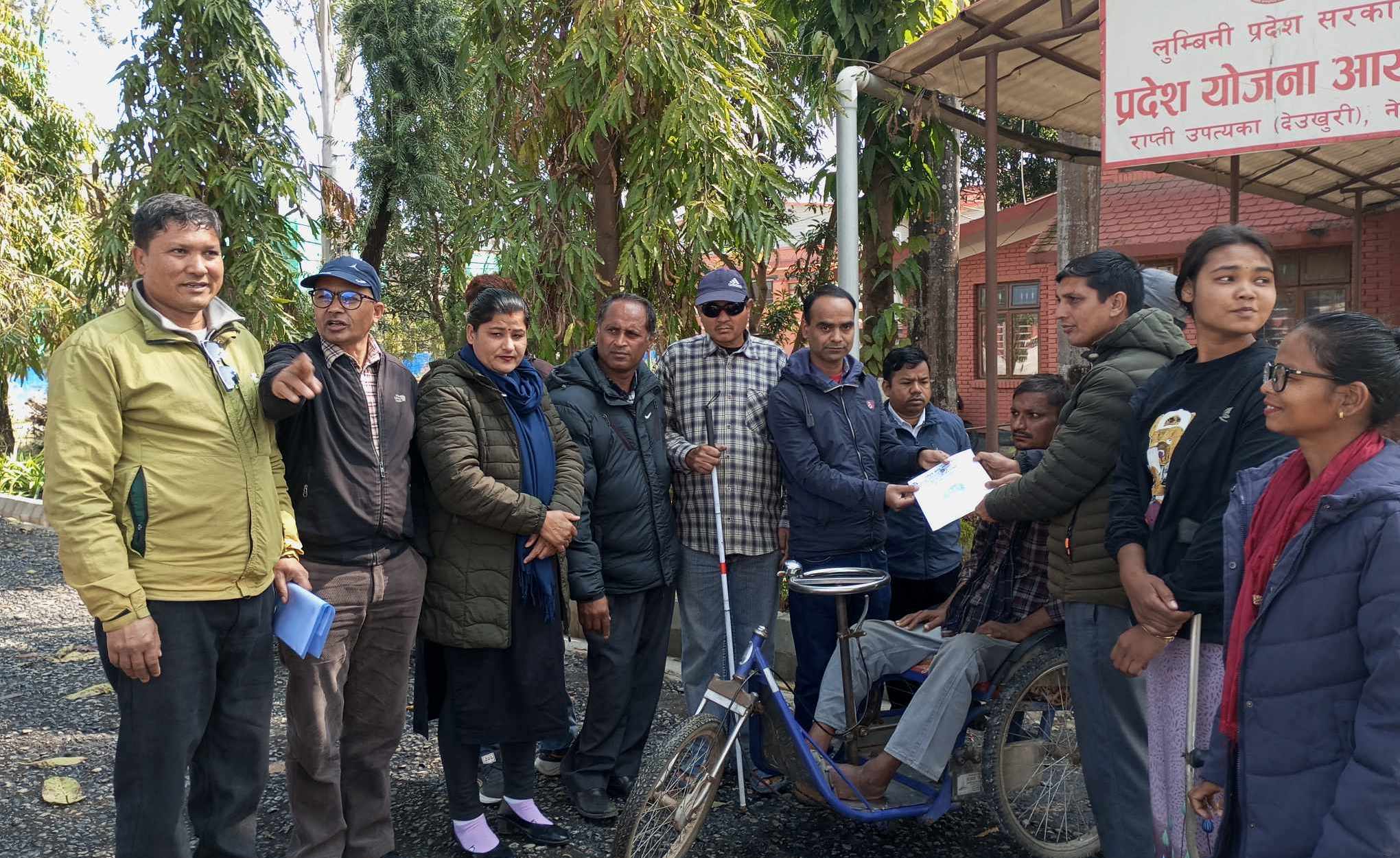 प्रदेश योजना आयोगलाई राष्ट्रिय अपाङ्ग महासंघद्धारा अपाङ्गतामैत्री योजना बनाउन १५ बुँदे सुझाव