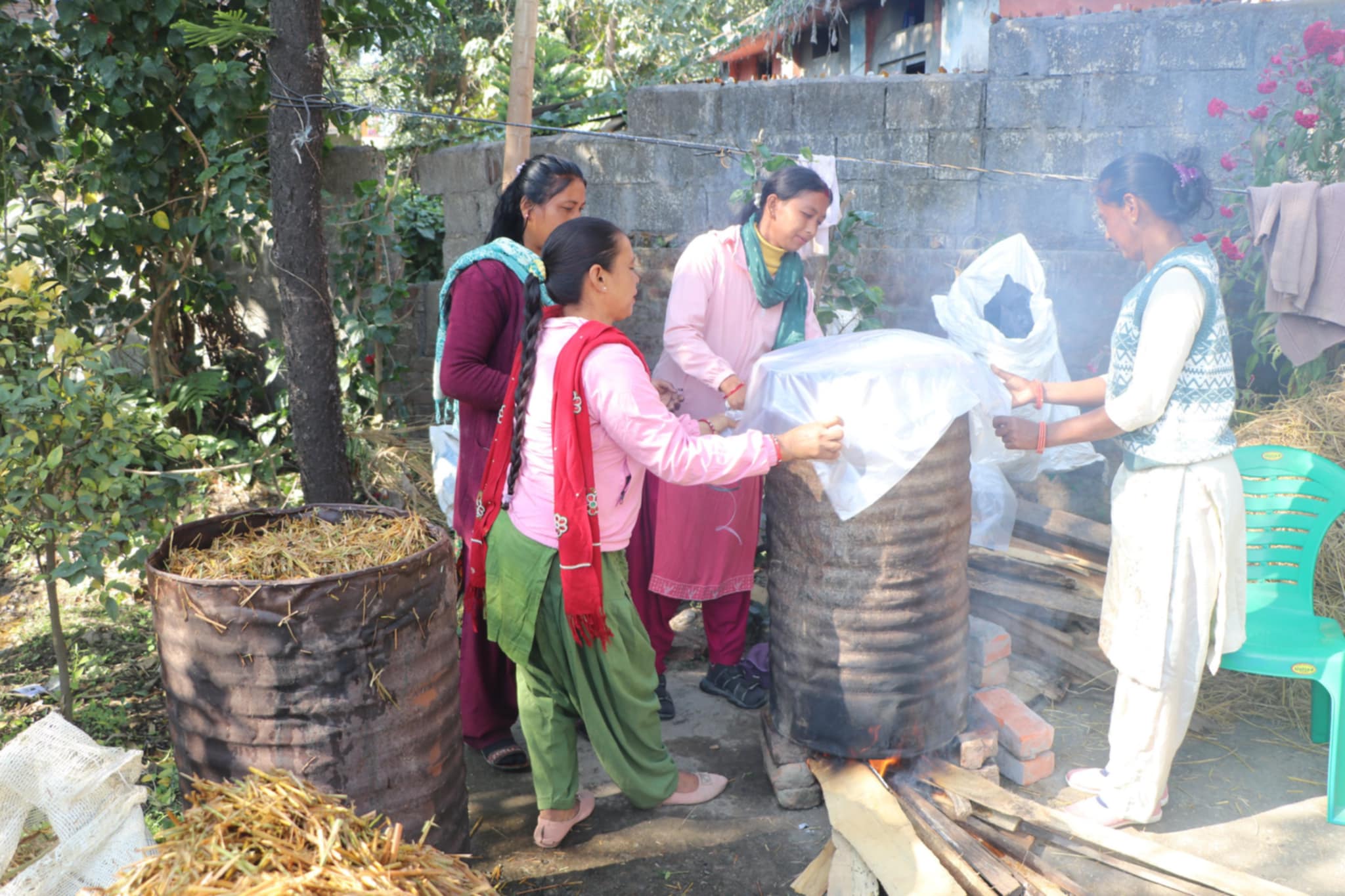 राप्ती-५ सिसहनियाँमा सहकारी मार्फत किसानलाई च्याउ खेती तालिम प्रदान