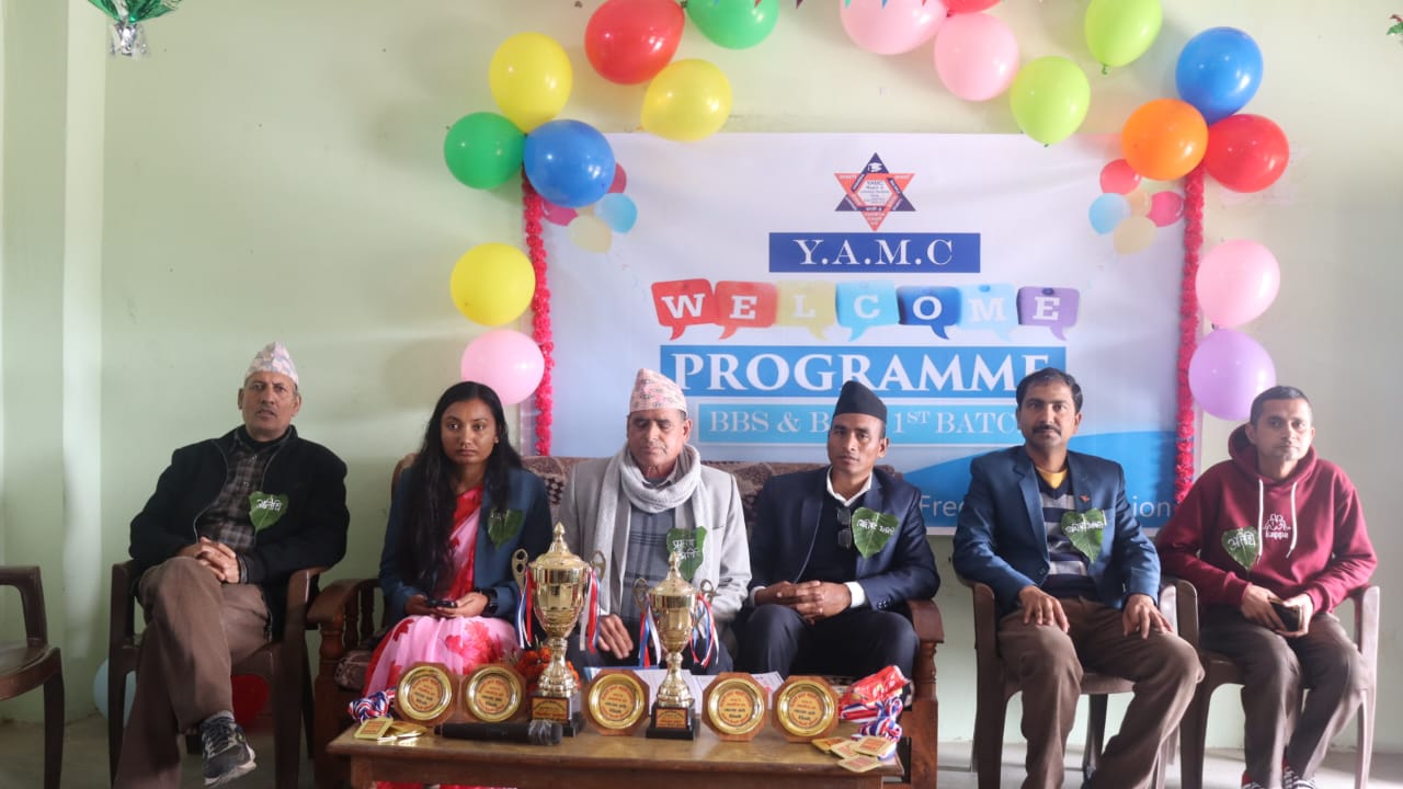 ऐरावती आदर्श बहुमुखी क्याम्पसमा नवआगन्तुक विद्यार्थीहरूलाई स्वागत