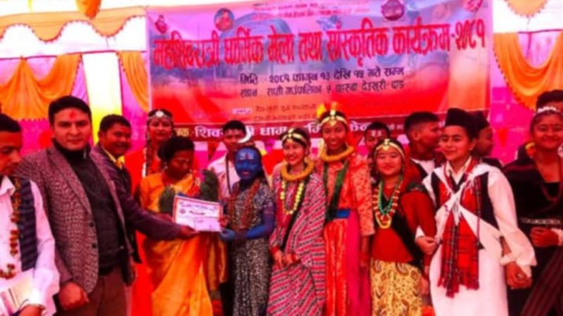 शिवसवरी धाम पहरुवामा आयोजित नृत्य प्रतियोगितामा लिटिल एन्जल्स स्कुल प्रथम