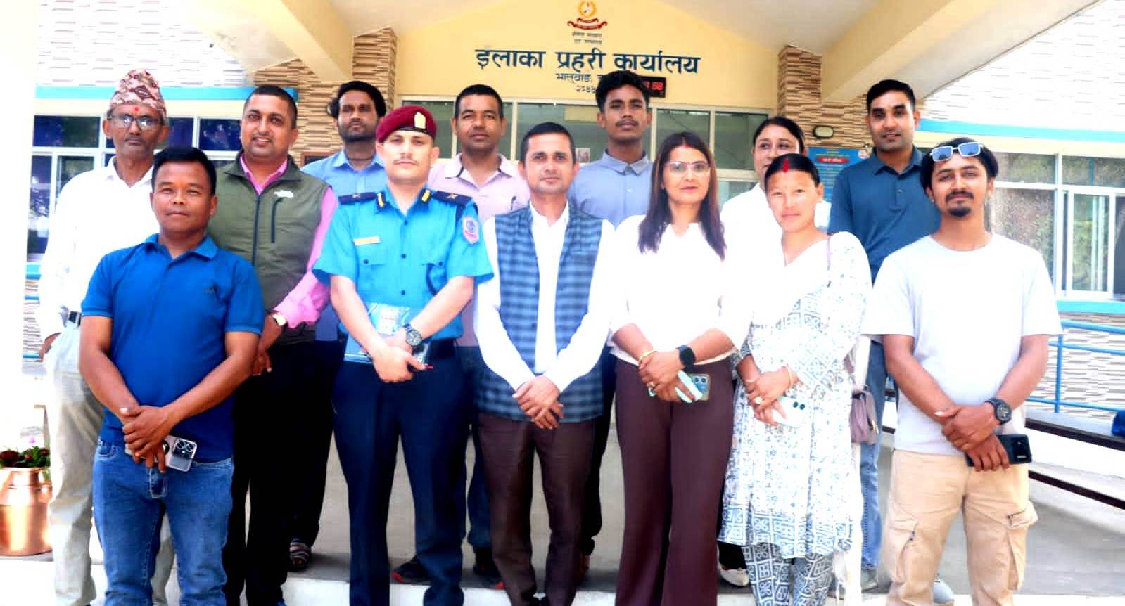 नागरिक र पत्रकार सँग मिलेर काम गर्छु :  प्रहरी निरिक्षक  ऐरी