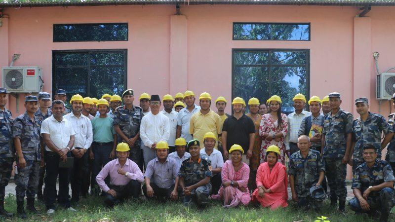 राप्तीमा अवकाश प्राप्त प्रहरी र युवालाई विपद् व्यवस्थापन क्षमता विकास तालिम प्रदान