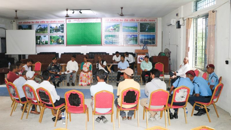 राप्तीमा विपद् पूर्व तयारी बैठक सम्पन्न : प्रभावकारी सूचना र सामग्री व्यवस्थापनमा जाेड