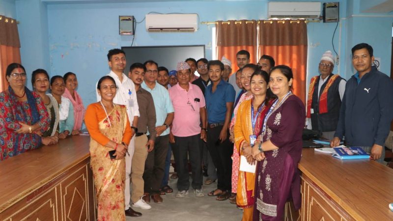 राप्ती गाउँपालिकामा खानेपानी तथा सरसफाइ वित्तीय रणनीति योजना सम्बन्धी कार्यशाला