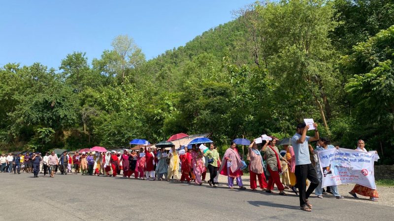 राप्तीमा चोरी र लागुऔषध प्रयोगकर्ता बढ्दै : शान्ति सुरक्षाको माग गर्दै प्रदर्शन