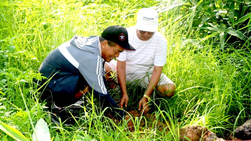 देउखुरीकाे हरियाली साकाेसद्धारा कालापानी सामुदायिक वनमा बृक्षाराेपण