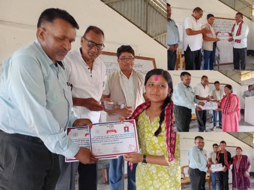 गढवामा सामुदायिक विद्यालय व्यवस्थापन महासंघद्धारा विद्यार्थी तथा विद्यालयलाई सम्मान