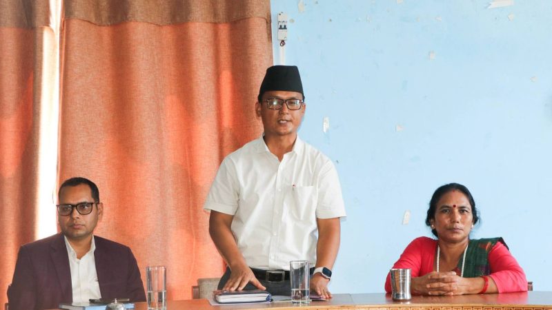 युवालाई रोजगारी दिने गरि सीपमूलक कार्यक्रमहरू सञ्चालन गरिरहेका छाैं : अध्यक्ष विष्ट