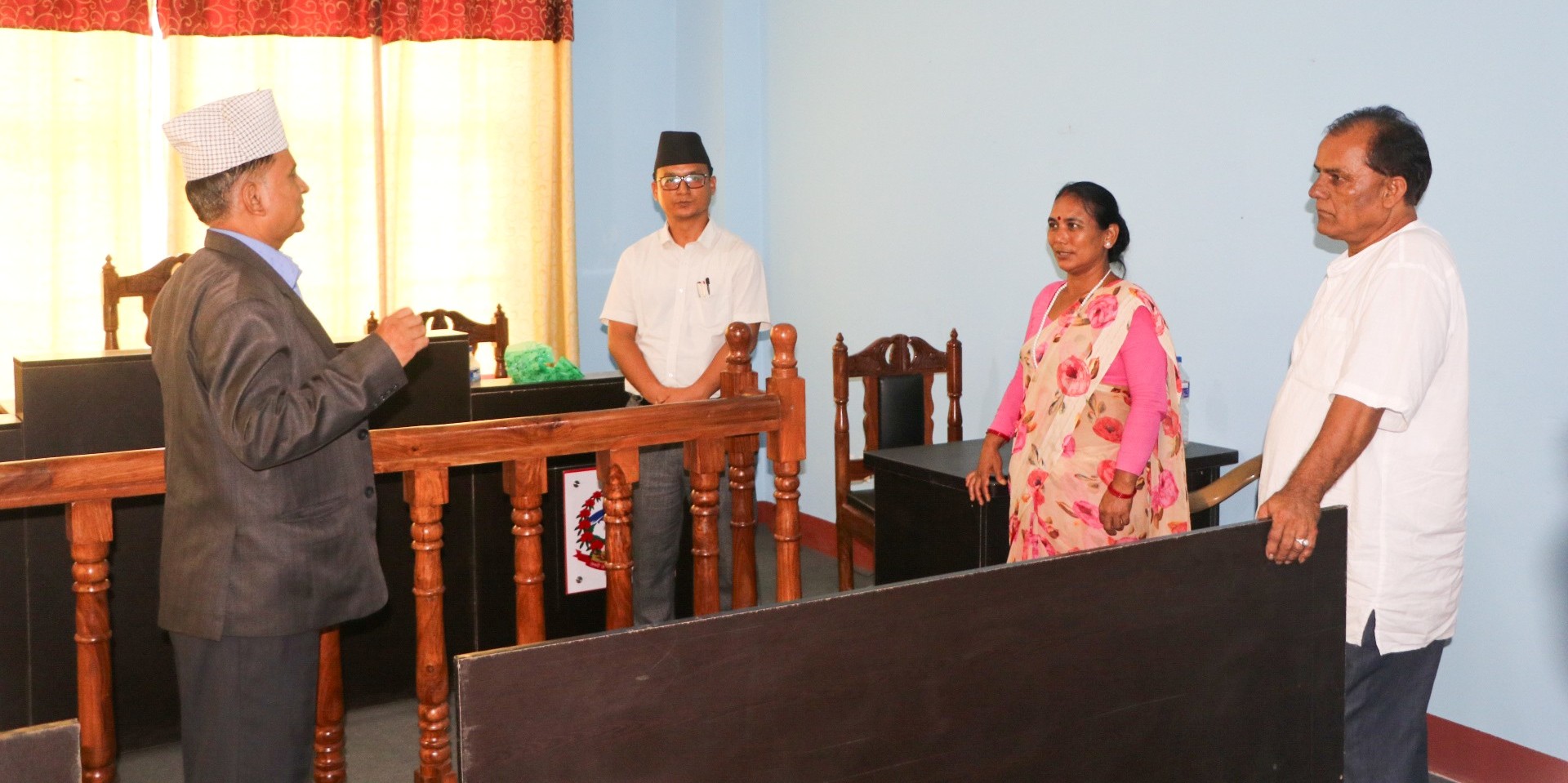 जिल्ला अदालत दाङका न्यायाधीशद्वारा राप्ती गाउँपालिकाको न्यायिक समितिको अनुगमन