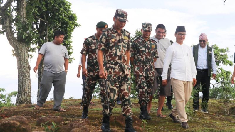 राप्ती गाउँपालिका–९ मा रहेको ऐतिहासिक गढीको स्थलगत अवलोकन