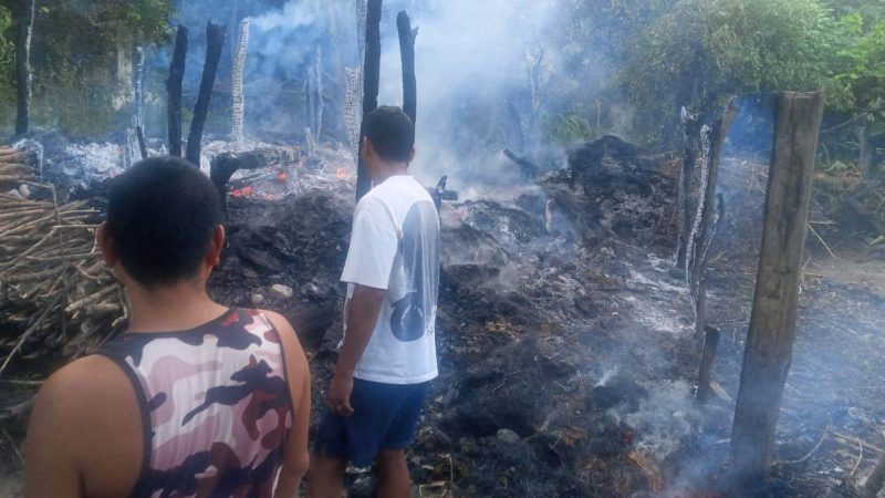 दाङकाे भैसाही नाकामा आगलागी हुँदा एक घर जलेर नष्ट