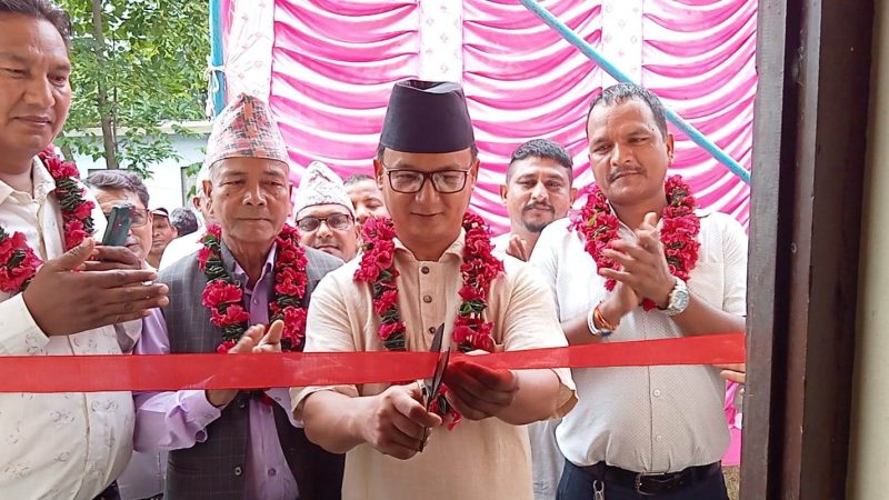 नेपाल राष्ट्रिय दलित सञ्जाल राप्तीको नवनिर्मित कार्यालय भवनकाे उद्घाटन