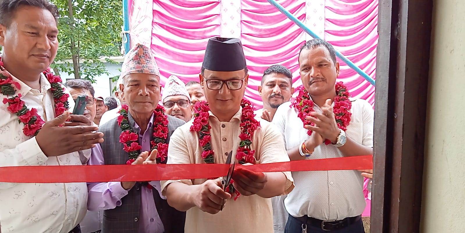 नेपाल राष्ट्रिय दलित सञ्जाल राप्तीको नवनिर्मित कार्यालय भवनकाे उद्घाटन