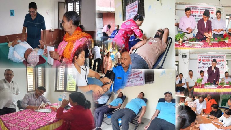 युवा चेम्बरको अनुकरणीय कार्य : गाउँमै विशेषज्ञ स्वास्थ्य सेवा र खुल्ला रक्तदान
