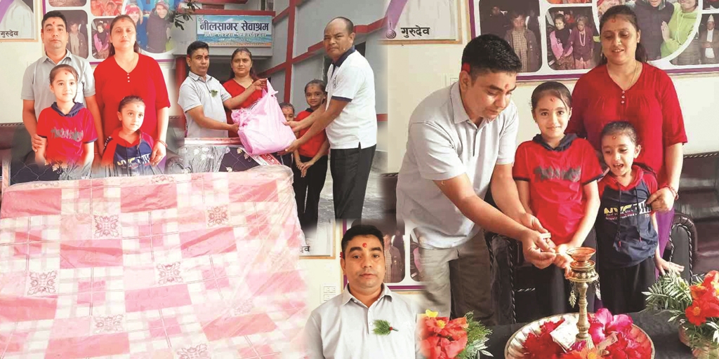 सिसहनियाँका अमृत अधिकारीले आफ्नो जन्मदिनमा निलसागरलाई म्याट्रेस र तन्ना सहयोग गरे