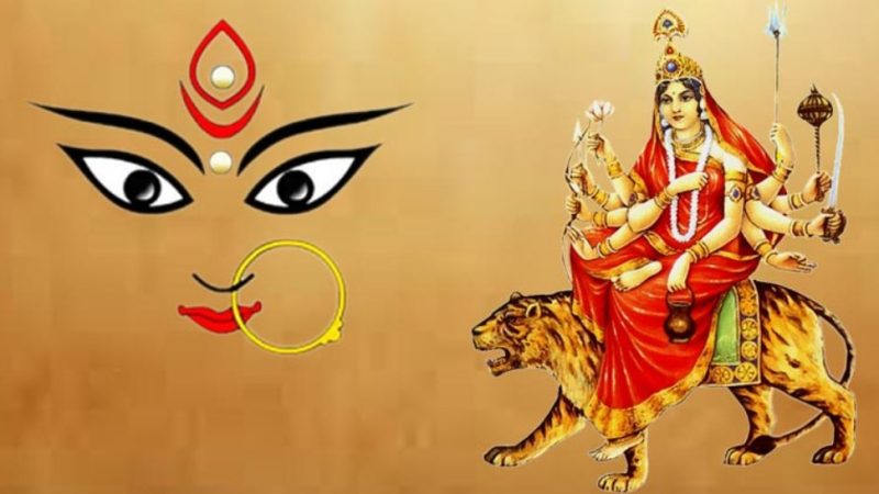 दशैँको तेस्रो दिन आज चन्द्रघण्टाको पूजा गरिँदै