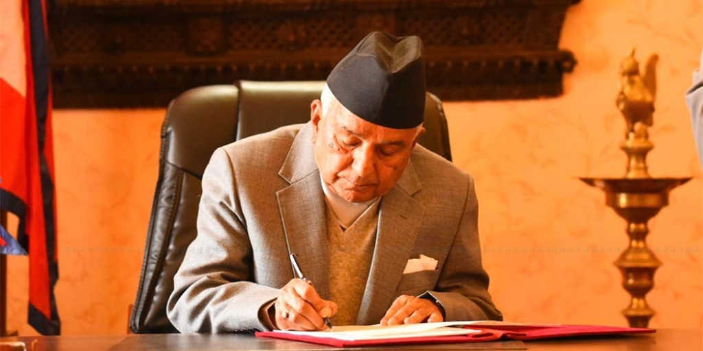 राष्ट्रपतिद्वारा मतदाता नामावली ऐन संशोधन अध्यादेश जारी