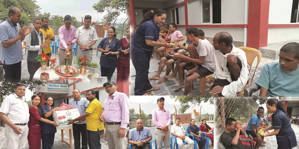 अन्तराष्ट्रिय फिजियोथेरापी दिवसका अवसरमा खनालद्धारा निलसागरमा फलफूल वितरण