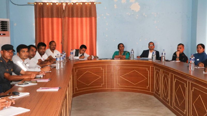 राप्तीमा विपद् व्यवस्थापन तथा न्यूनीकरणका लागि ६ वटा उपसमिति गठन