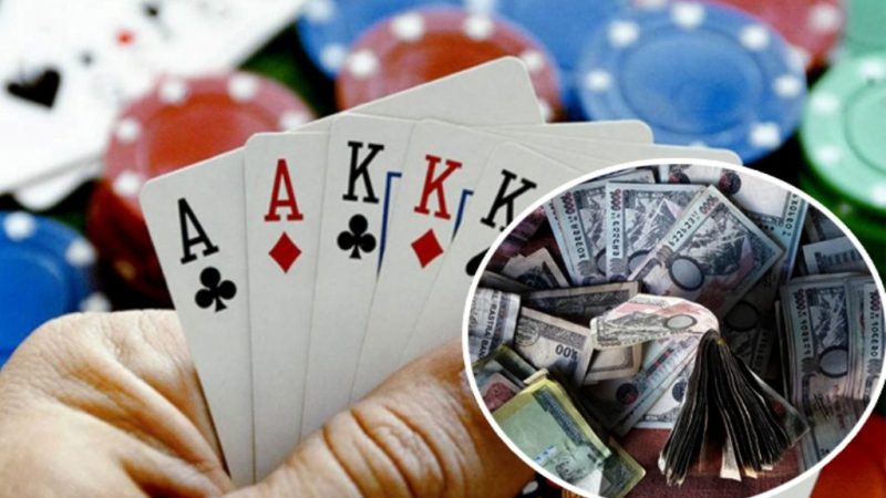 देउखुरीको लालमटियाबाट झण्डै डेढ लाख रकम सहित १४ जुवाडे पक्राउ