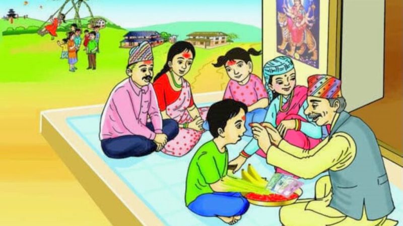 बडा दशैं टिकाको तेस्रो दिन : मान्यजनबाट आज पनि टीका ग्रहण र आर्शिवाद लिने क्रम जारी