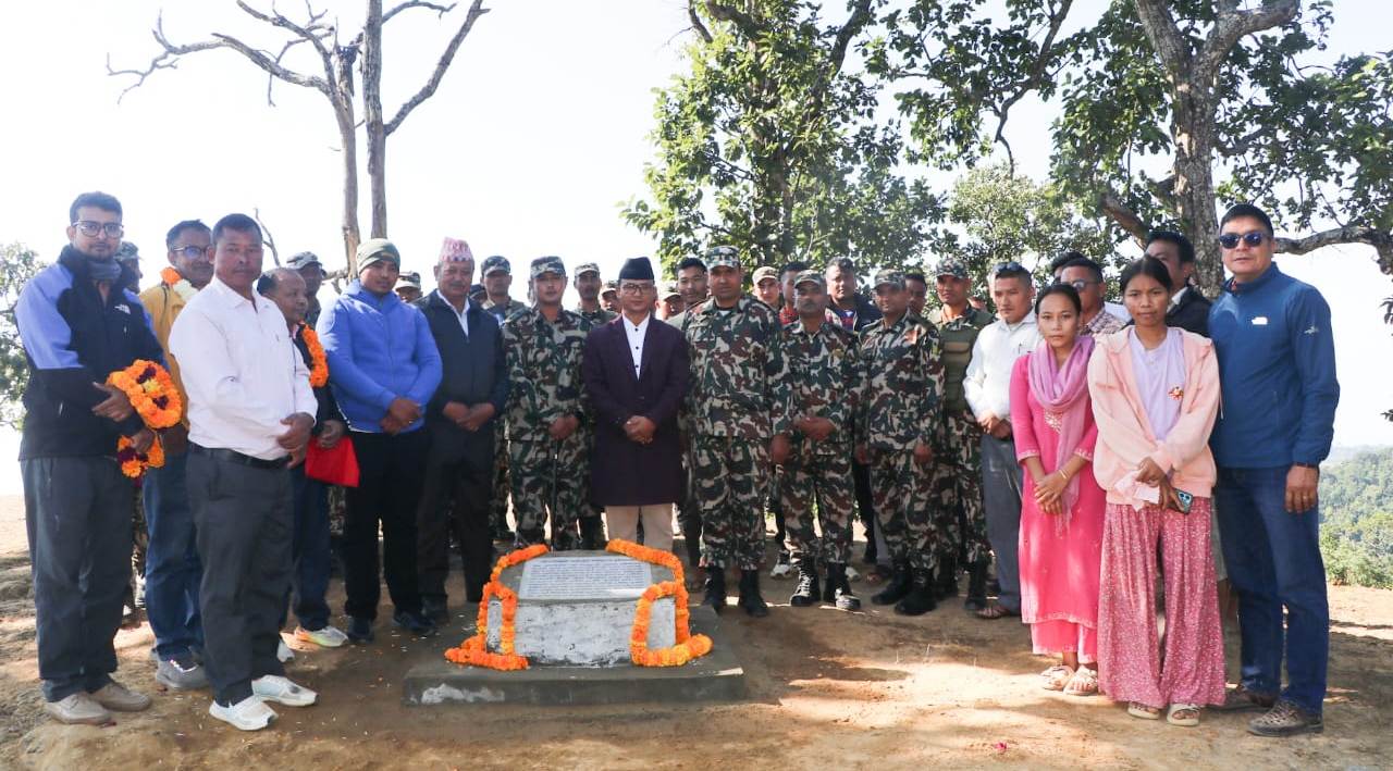 राप्तीको ऐतिहासिक जोरपोखरी गढीमा शिलालेख अनावरण