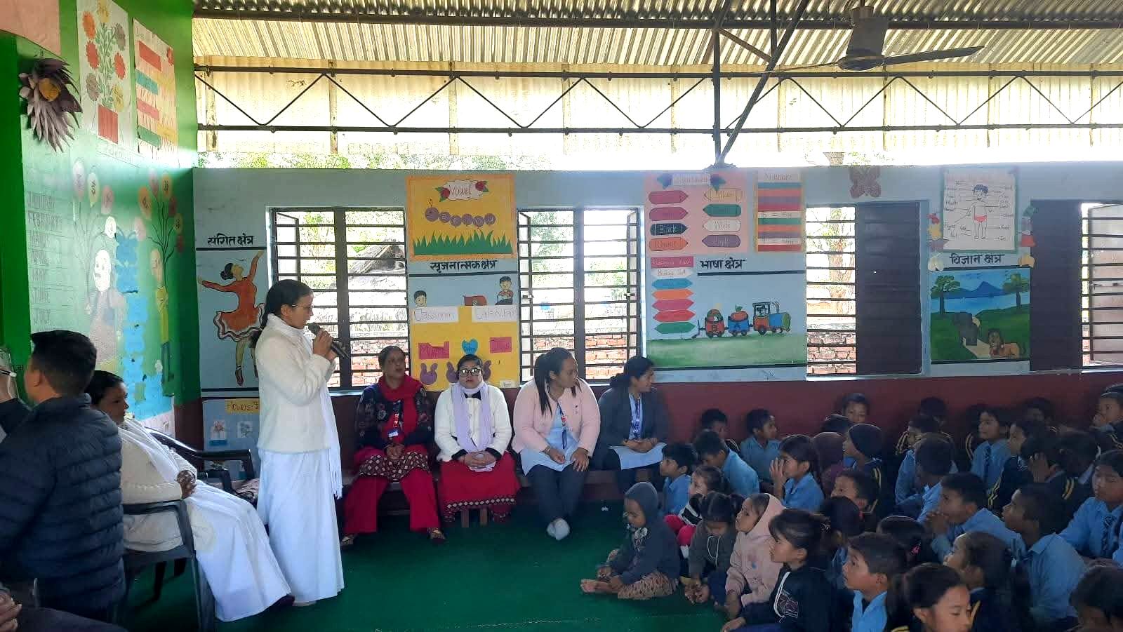 गढवामा विद्यार्थीलाई नैतिक तथा आध्यात्मिक शिक्षा : ब्रह्माकुमारी ईश्वरी विश्व विद्यालयको पहल