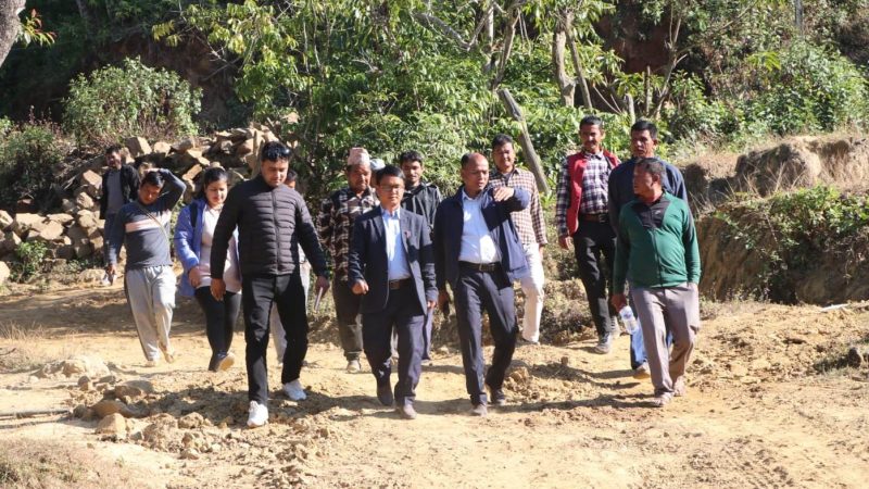 राप्ती–९ रुपाकोटमा जलवायु अनुकूल सिँचाइ योजना निर्माणका लागि स्थलगत अवलोकन