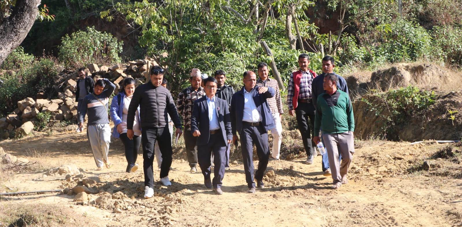 राप्ती–९ रुपाकोटमा जलवायु अनुकूल सिँचाइ योजना निर्माणका लागि स्थलगत अवलोकन