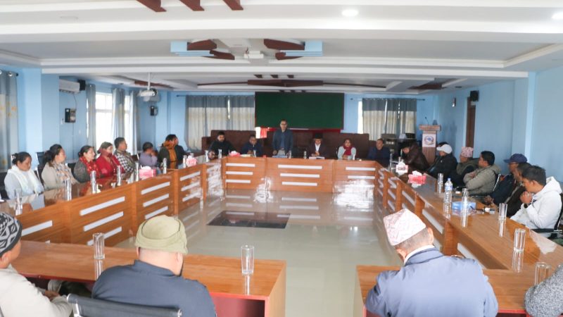 धानखोला- लमही सडक स्तरउन्नतीका लागि कार्यदल गठन गरि डेलिकेशन जाने