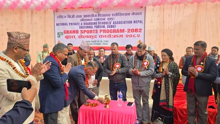 नेशनल प्याब्सन दाङको बृहत् खेलकुद कार्यक्रम सुरु