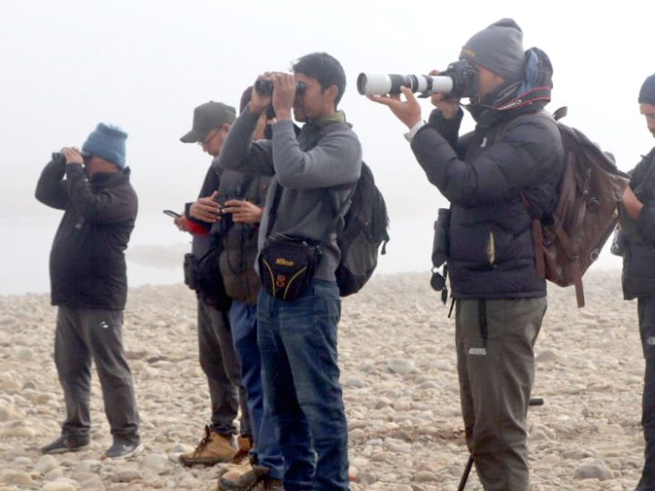 देउखुरीकाे राप्ती नदीमा चराको गणना सुरू,  ६ गणक परिचालन