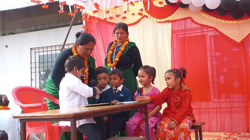 गोरखा आइडियल स्कुलका बालबालिकाहरूले नाटक र गीत मार्फत दिए जनचेतनामूलक संदेश