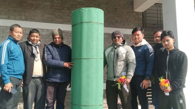 नुतन बाल उद्यान प्रावि राप्ती–५ सिंगेलाई कार्पेट र पिफम सहयोग