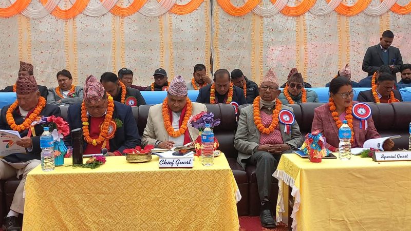 गोरखा स्कुल लमहीको बार्षिकोत्सव, शिक्षामा गरिएको लगानी कहिल्यै खेर जाँदैन : मन्त्री तिमिल्सिना