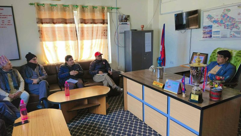 गढवा गाउँपालिका र नेपाल रेडक्रससँग विपद् व्यवस्थापन सहकार्यबारे छलफल