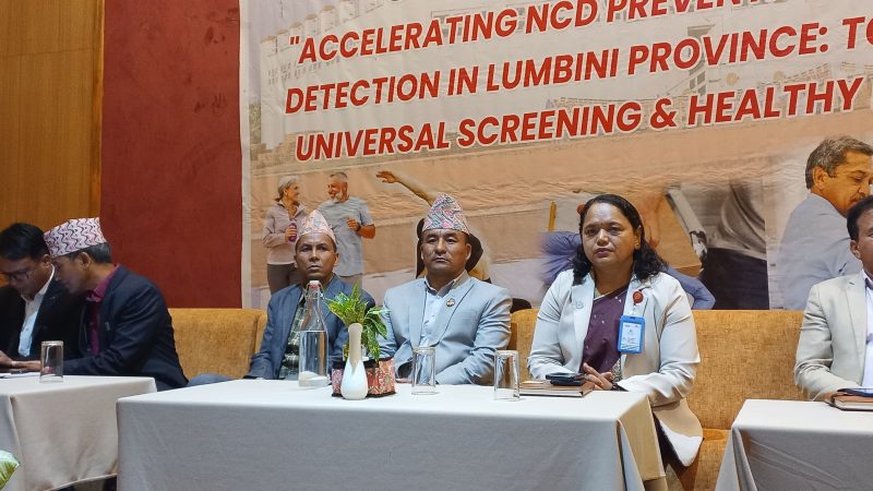 नसर्ने रोगको रोकथामका लागि सचेतना सँगै समुदाय स्तरमा स्क्रिनिङ गरिरहेका छाै‌ :  मन्त्री सारू