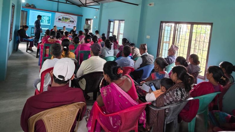 राप्तीमा कृषकलाई माटो सुधार तथा विषादी प्रयोग सम्बन्धी सचेतना तालिम प्रदान