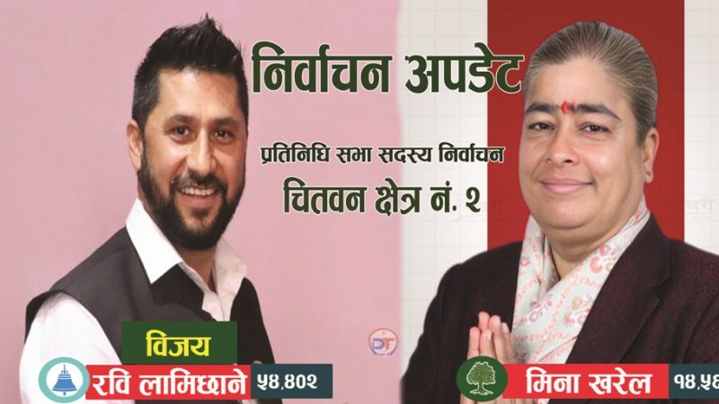 चितवन २ मा रास्वपा सभापति रवि लामिछाने विजयी
