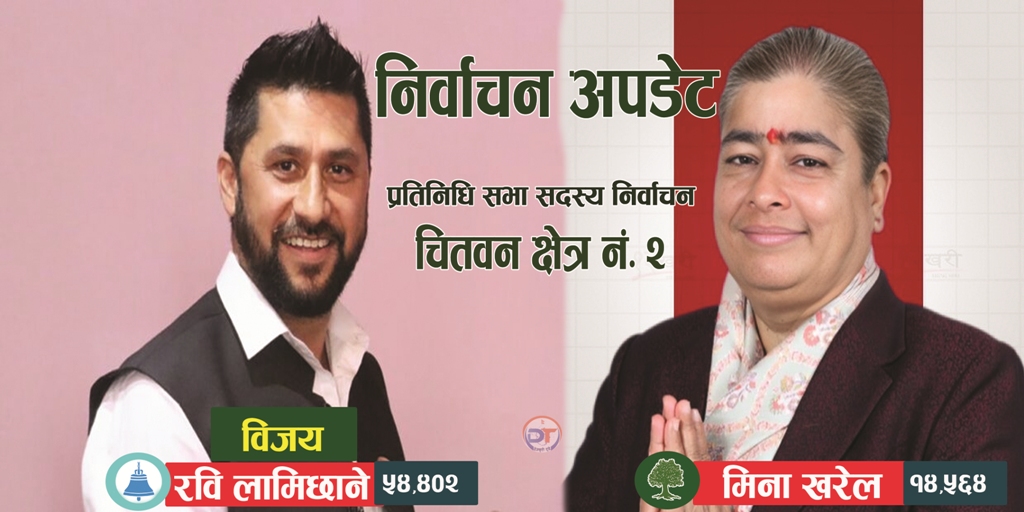 चितवन २ मा रास्वपा सभापति रवि लामिछाने विजयी